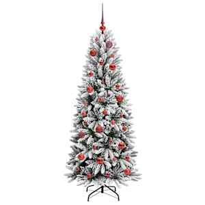 Umělý vánoční stromeček Bílá 150 cm PVC, plast, ocel a PE - obrázek 4
