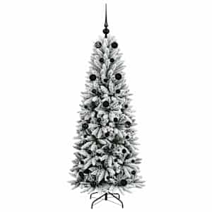 Umělý vánoční stromeček Bílá 150 cm PVC, plast, ocel a PE - obrázek 4