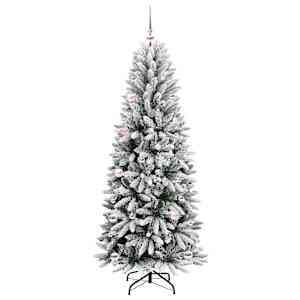 Umělý vánoční stromeček Bílá 150 cm PVC, plast, ocel a PE - obrázek 3
