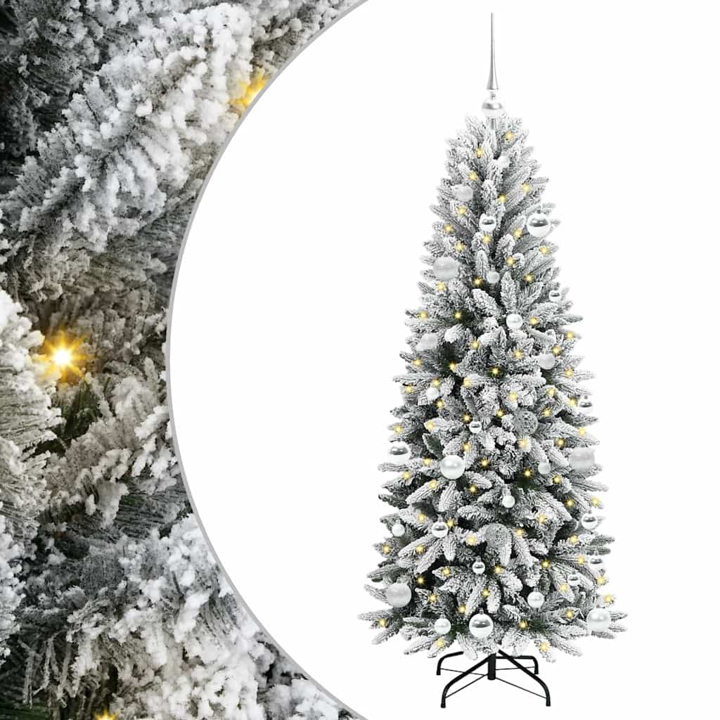 Thumbnail - vidaXL Künstlicher Weihnachtsbaum mit 150 LEDs Weiß 63 x 63 x 150 cm