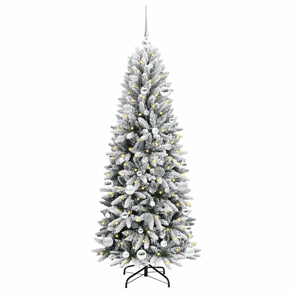 Thumbnail - vidaXL Künstlicher Weihnachtsbaum mit 150 LEDs Weiß 63 x 63 x 150 cm