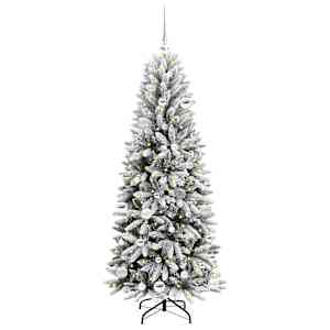 Umělý vánoční stromeček Bílá 150 cm PVC, plast, ocel a PE - obrázek 3