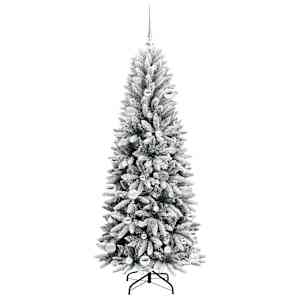 Umělý vánoční stromeček Bílá 150 cm PVC, plast, ocel a PE - obrázek 4