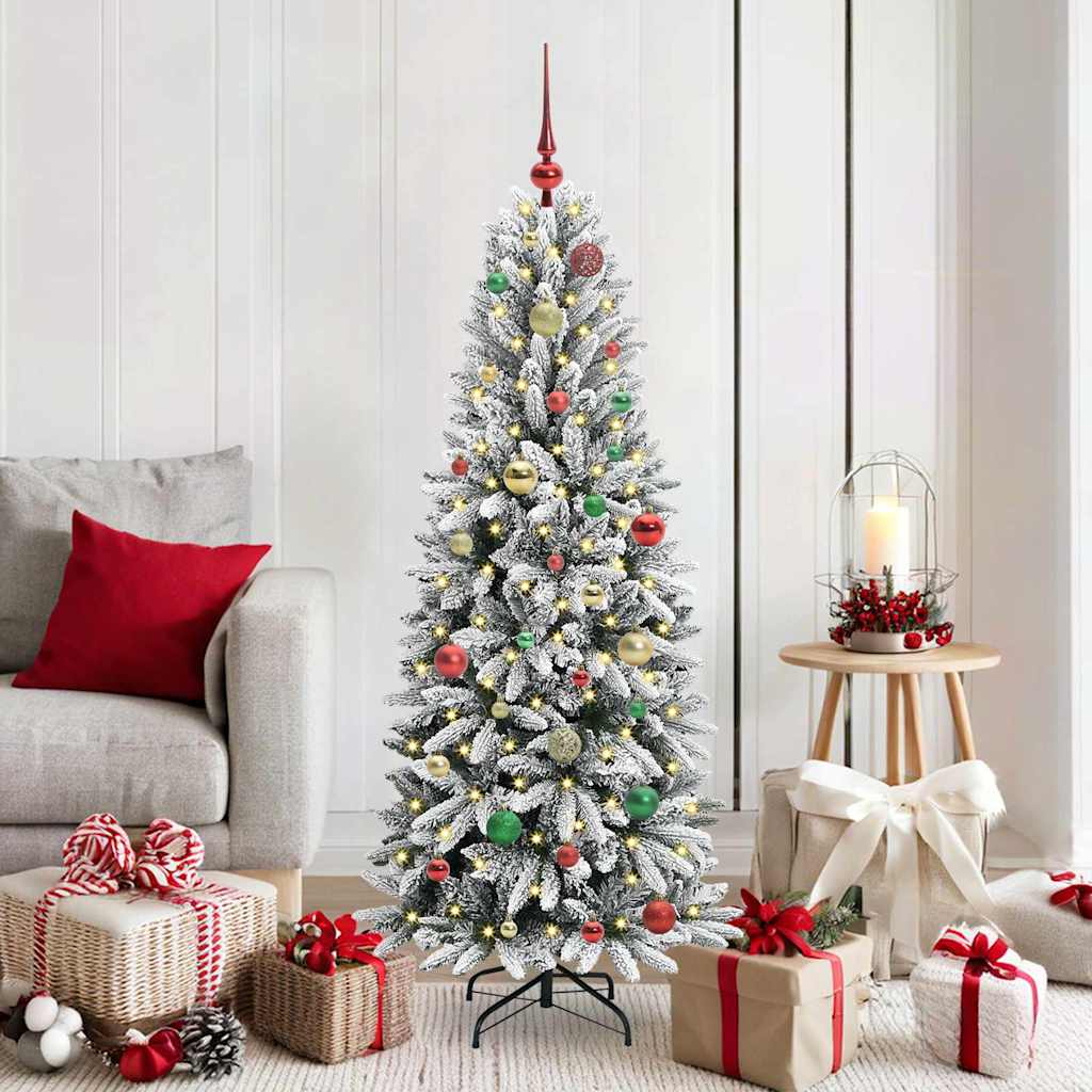 Sapin de Noël artificiel avec 150 LED Blanc 63 x 63 x 150 cm