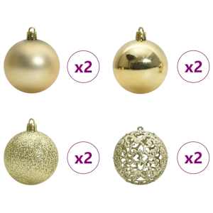 Umestno božično drevo med 150 LED z stojalom Bela 150 cm - slika 11