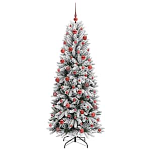 Umělý vánoční stromeček Bílá 180 cm PVC, plast, ocel a PE - obrázek 4