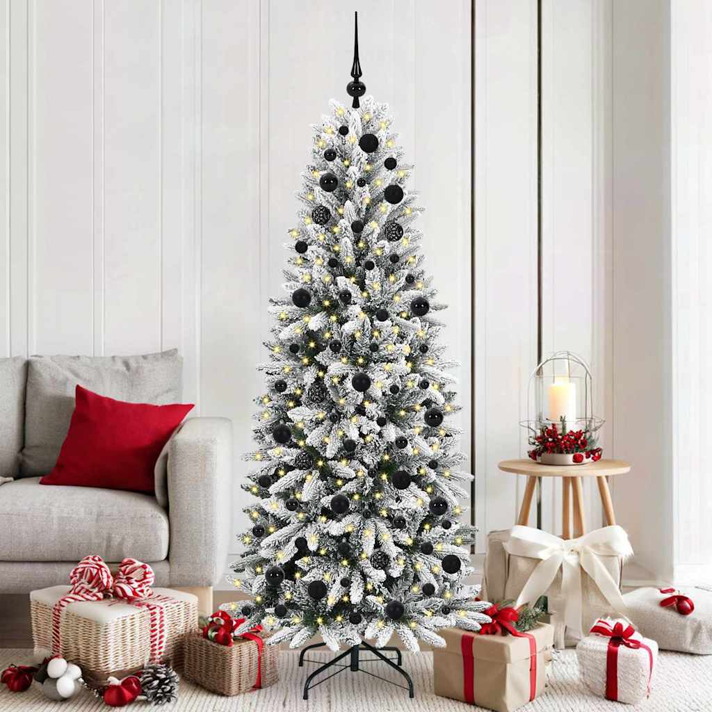 Sapin de Noël artificiel avec 300 LED Blanc 73 x 73 x 180 cm