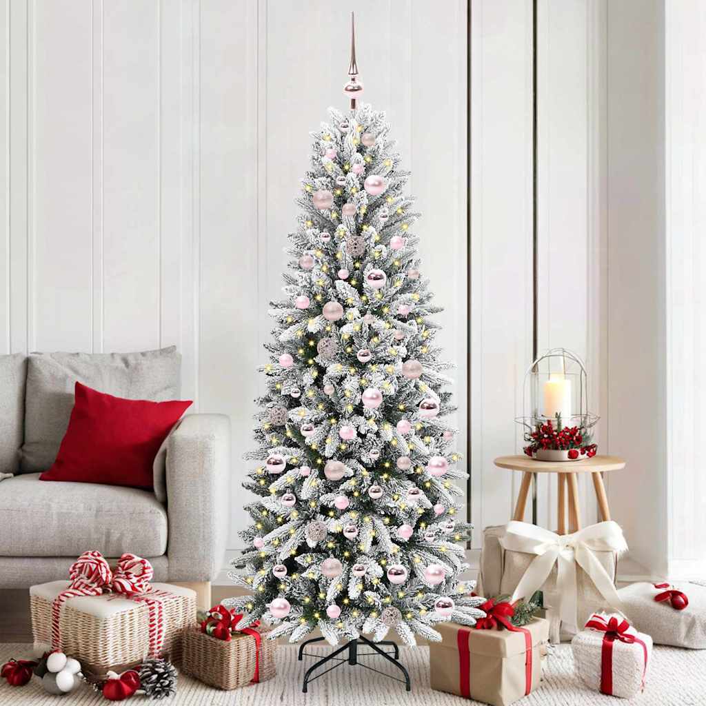 Sapin de Noël artificiel avec 300 LED Blanc 73 x 73 x 180 cm