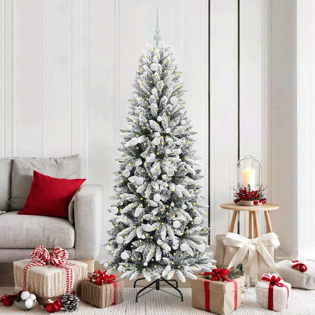 Sapin de Noël artificiel avec 300 LED Blanc 73 x 73 x 180 cm