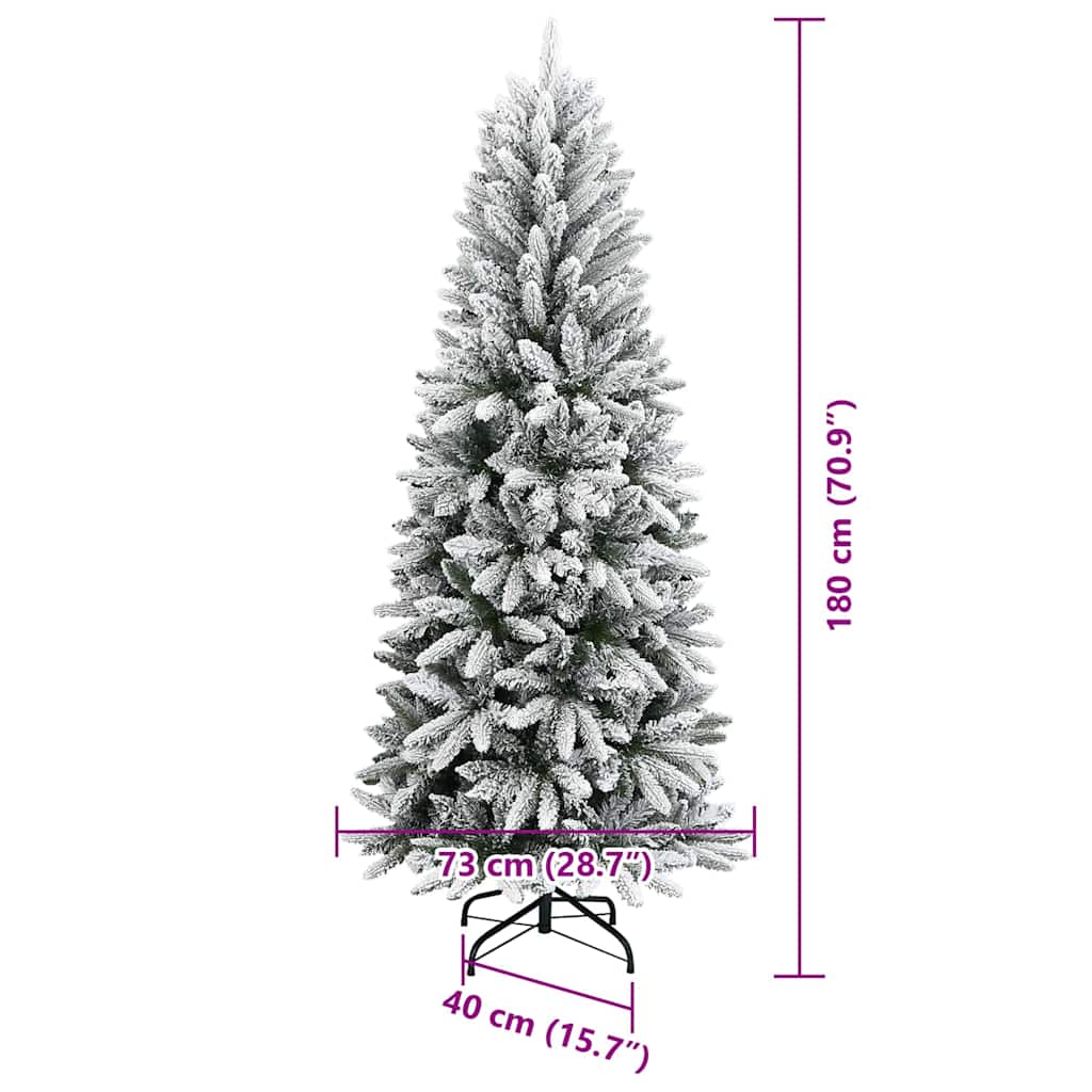 Umělý vánoční stromeček Bílá 180 cm PVC a Plast a Ocel a PE - obrázek 16
