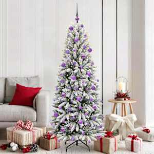 Umestno božično drevo med 300 LED z stojalom Bela 180 cm