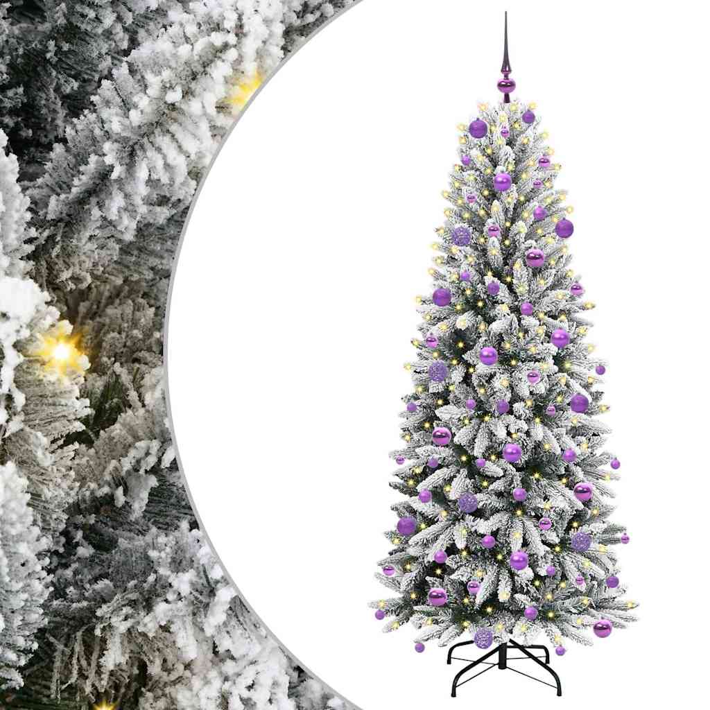 Thumbnail - vidaXL Künstlicher Weihnachtsbaum mit 300 LEDs Weiß 73 x 73 x 180 cm