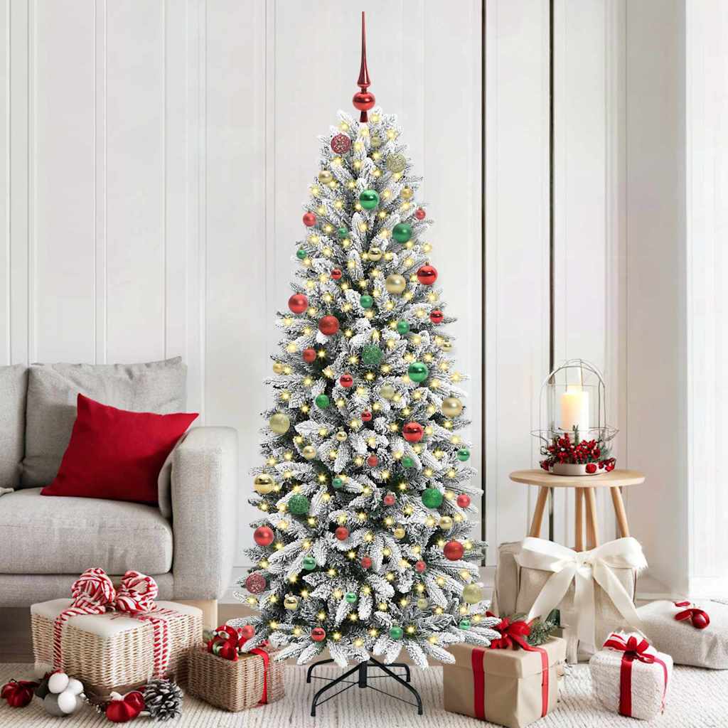 Sapin de Noël artificiel avec 300 LED Blanc 73 x 73 x 180 cm