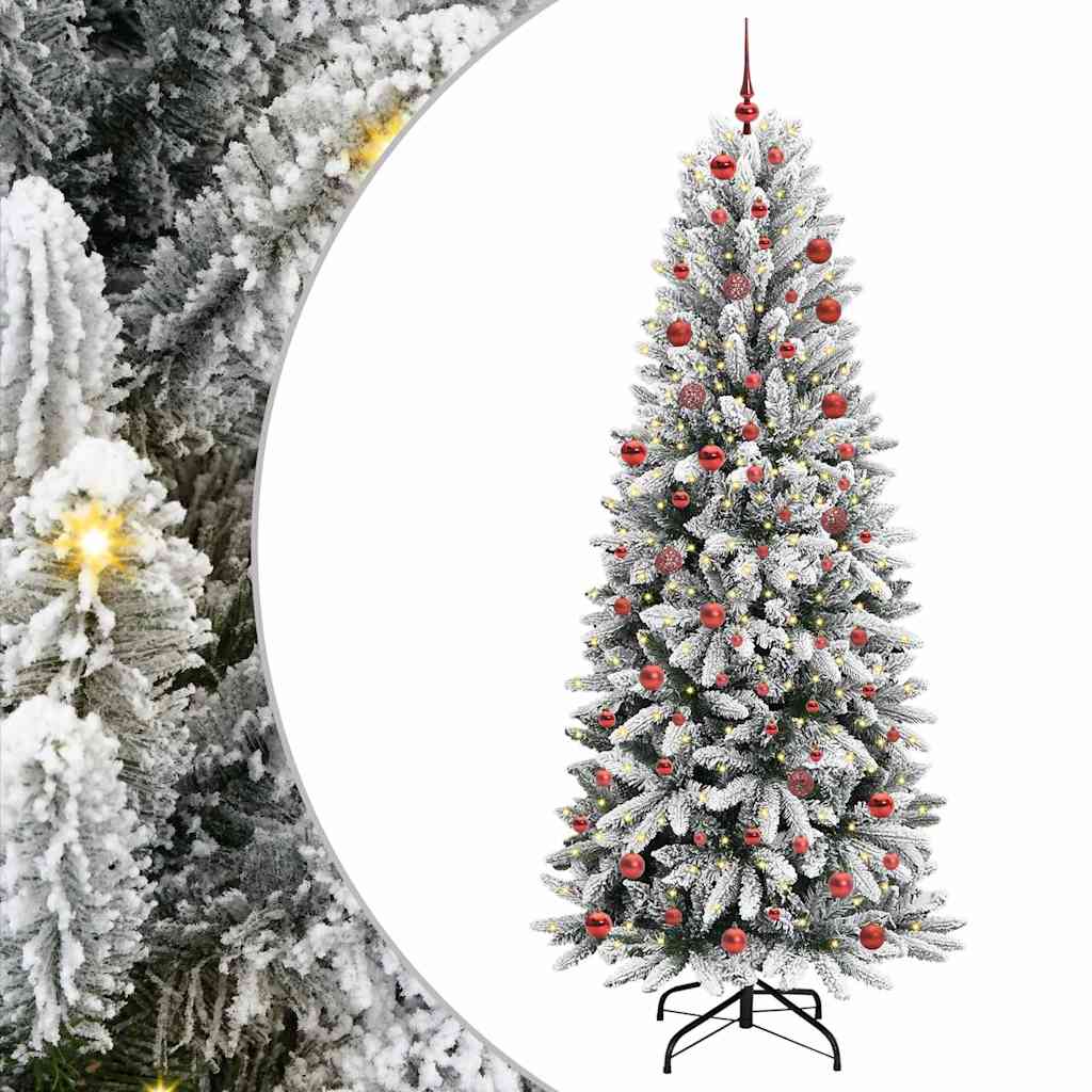 Sapin de Noël artificiel avec 300 LED Blanc 78 x 78 x 210 cm