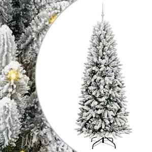Umělý vánoční stromeček Bílá 210 cm PVC, plast, ocel a PE - obrázek 2
