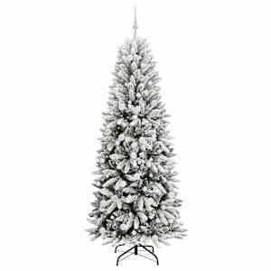 Umělý vánoční stromeček Bílá 210 cm PVC, plast, ocel a PE - obrázek 3
