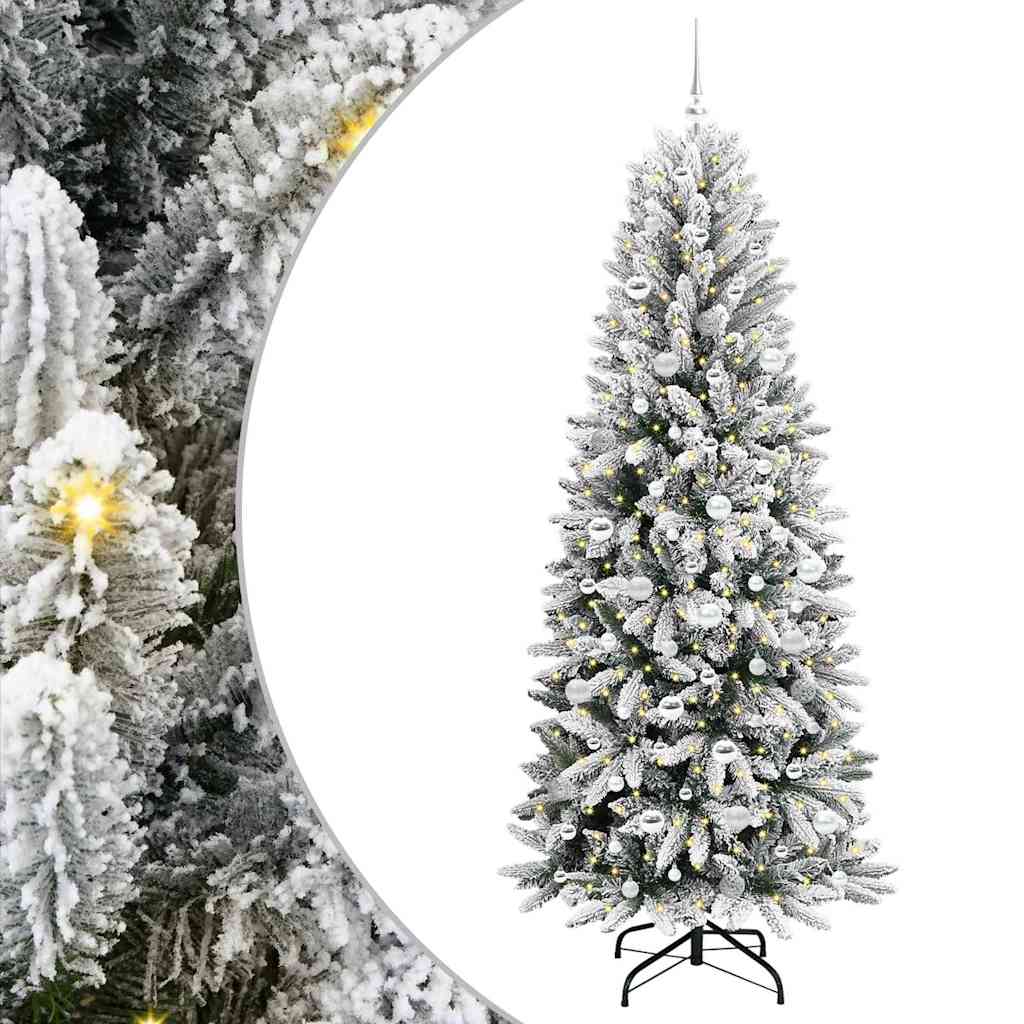Thumbnail - vidaXL Künstlicher Weihnachtsbaum mit 300 LEDs Weiß 78 x 78 x 210 cm