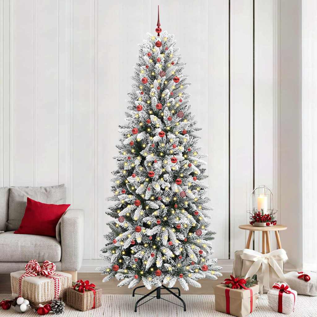 Sapin de Noël artificiel avec 300 LED Blanc 93 x 93 x 240 cm