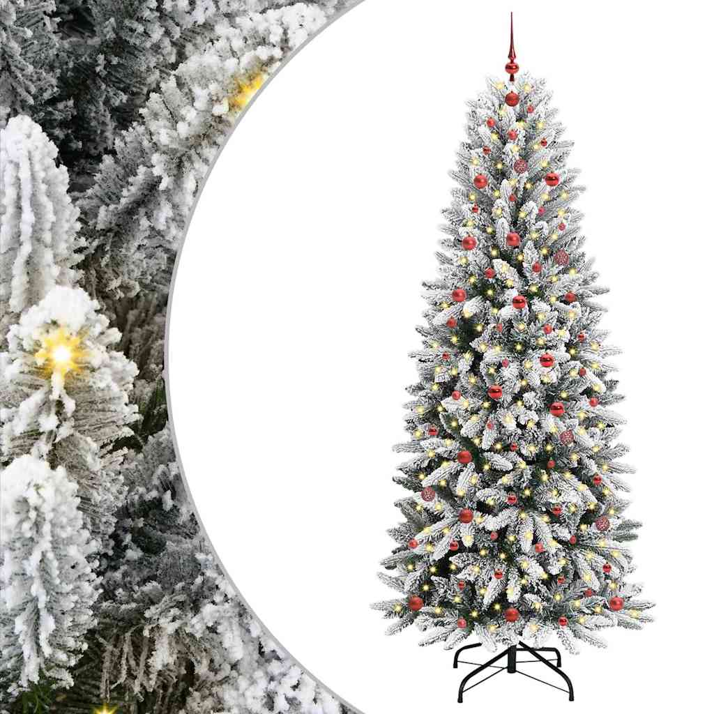 Thumbnail - vidaXL Künstlicher Weihnachtsbaum mit 300 LEDs Weiß 93 x 93 x 240 cm