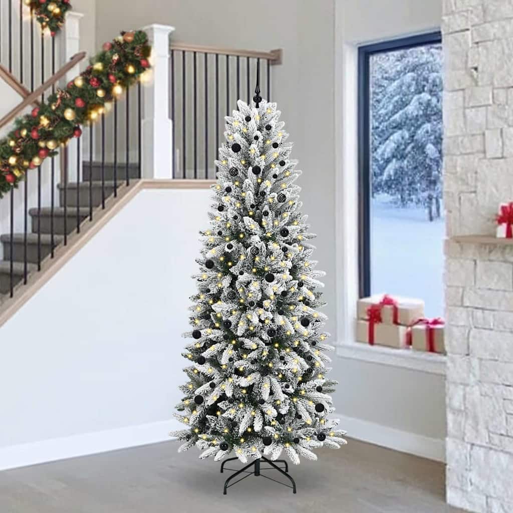 Sapin de Noël artificiel avec 300 LED Blanc 93 x 93 x 240 cm