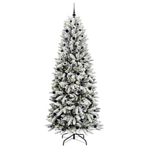 Umělý vánoční stromeček Bílá 240 cm PVC, plast, ocel a PE - obrázek 3