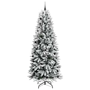 Umělý vánoční stromeček Bílá 240 cm PVC, plast, ocel a PE - obrázek 4