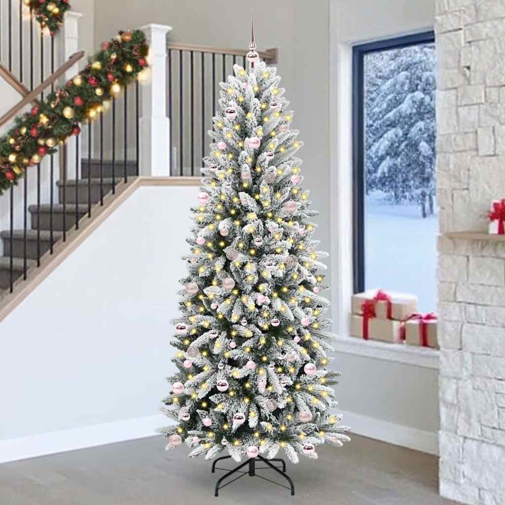 Sapin de Noël artificiel avec 300 LED Blanc 93 x 93 x 240 cm