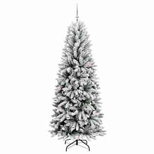 Umělý vánoční stromeček Bílá 240 cm PVC, plast, ocel a PE - obrázek 4