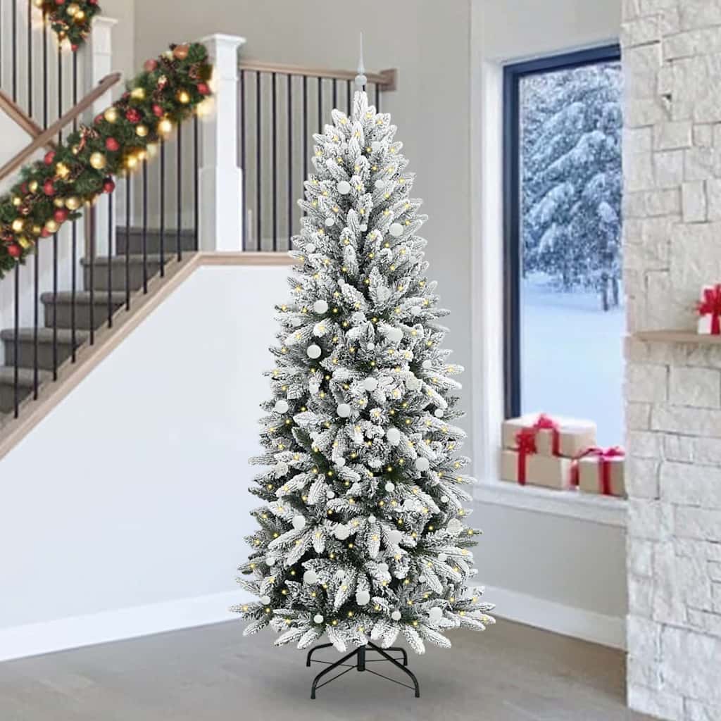 Sapin de Noël artificiel avec 300 LED Blanc 93 x 93 x 240 cm