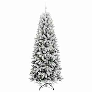 Umělý vánoční stromeček Bílá 240 cm PVC, plast, ocel a PE - obrázek 3
