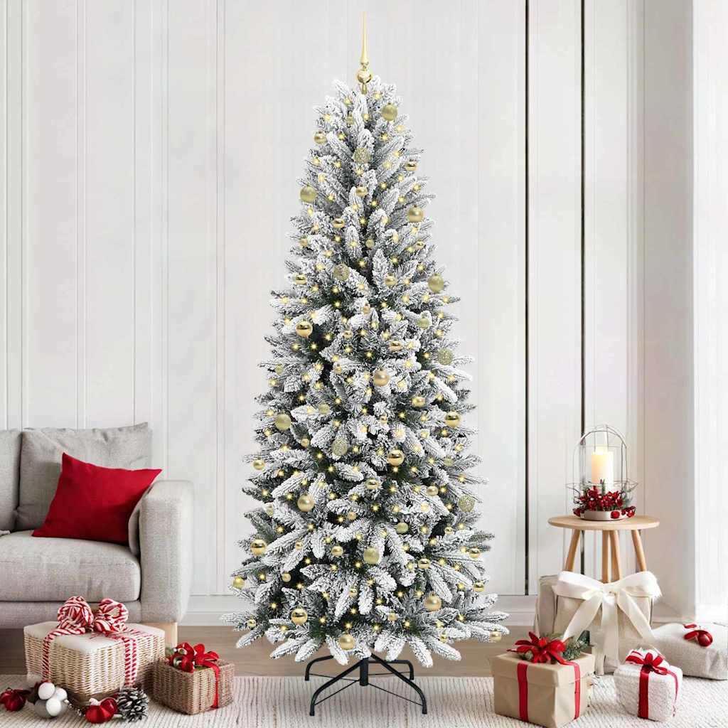 Sapin de Noël artificiel avec 300 LED Blanc 93 x 93 x 240 cm