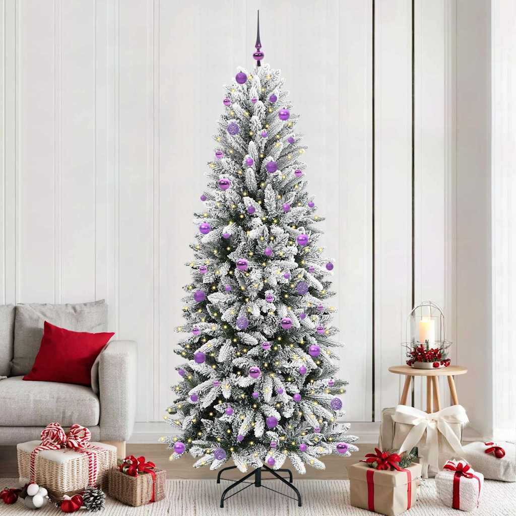Sapin de Noël artificiel avec 300 LED Blanc 93 x 93 x 240 cm
