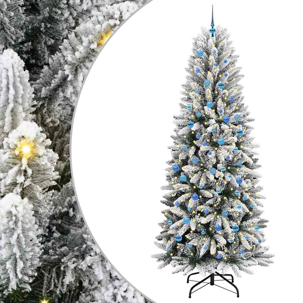 Sapin de Noël artificiel avec 300 LED Blanc 93 x 93 x 240 cm
