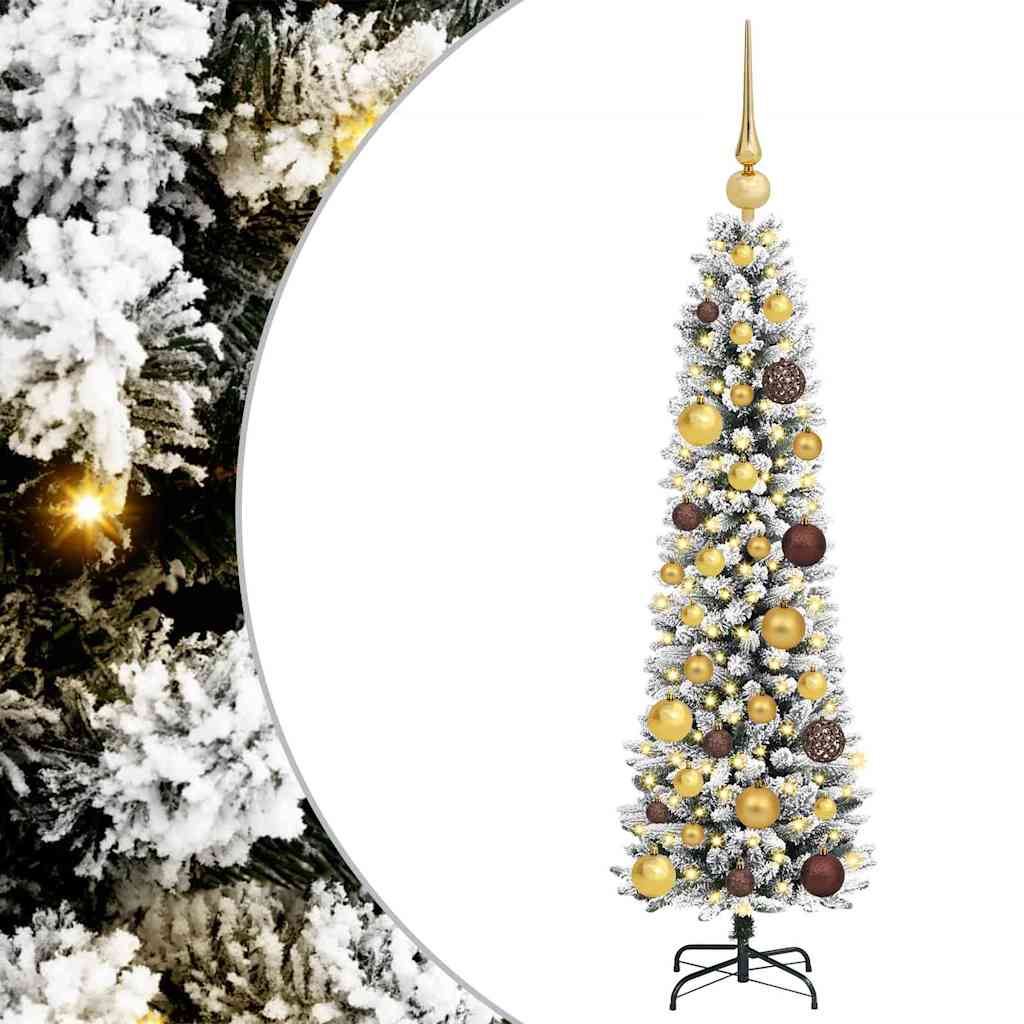 Artificial christmas tree su 150 led with stand white 120 cm