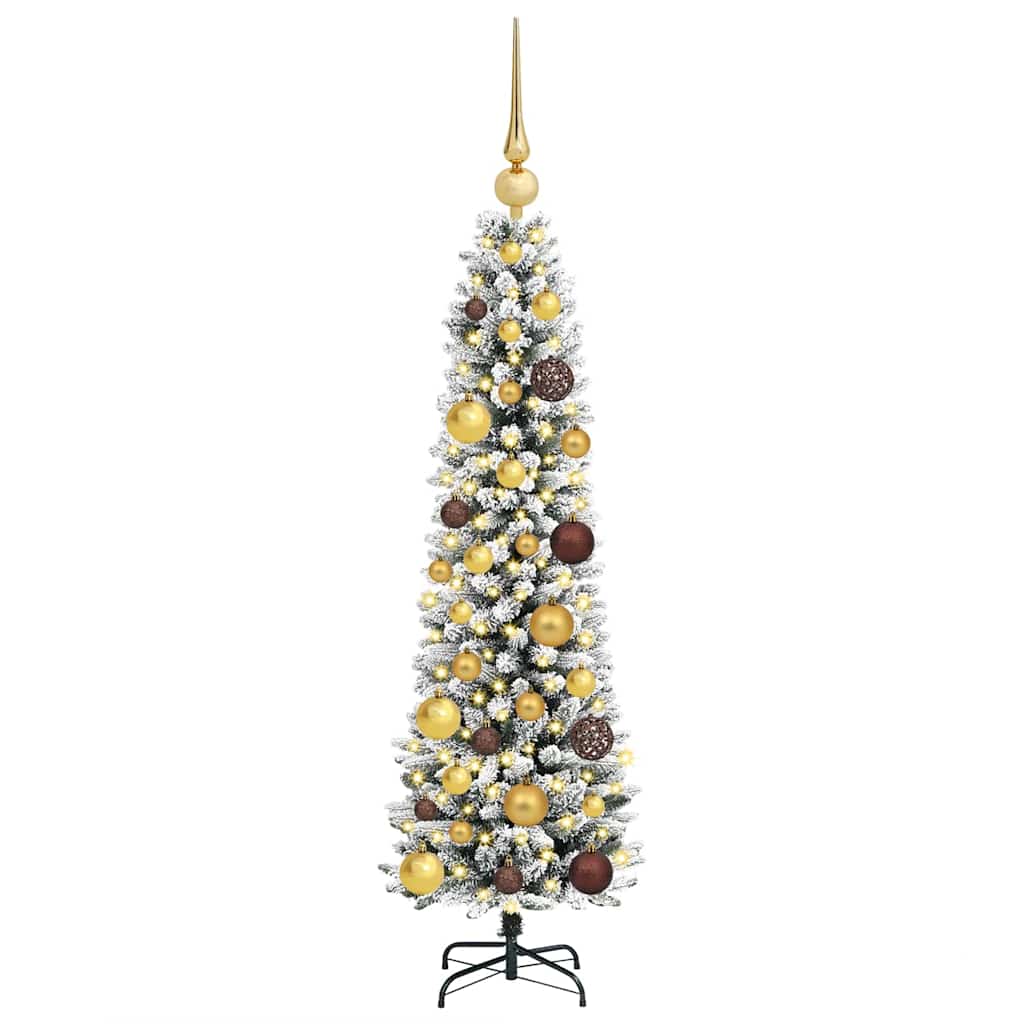 Artificial christmas tree su 150 led with stand white 120 cm