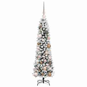 Umělý vánoční stromeček s stojanem Bílá 120 cm PVC, kov a plast - obrázek 4
