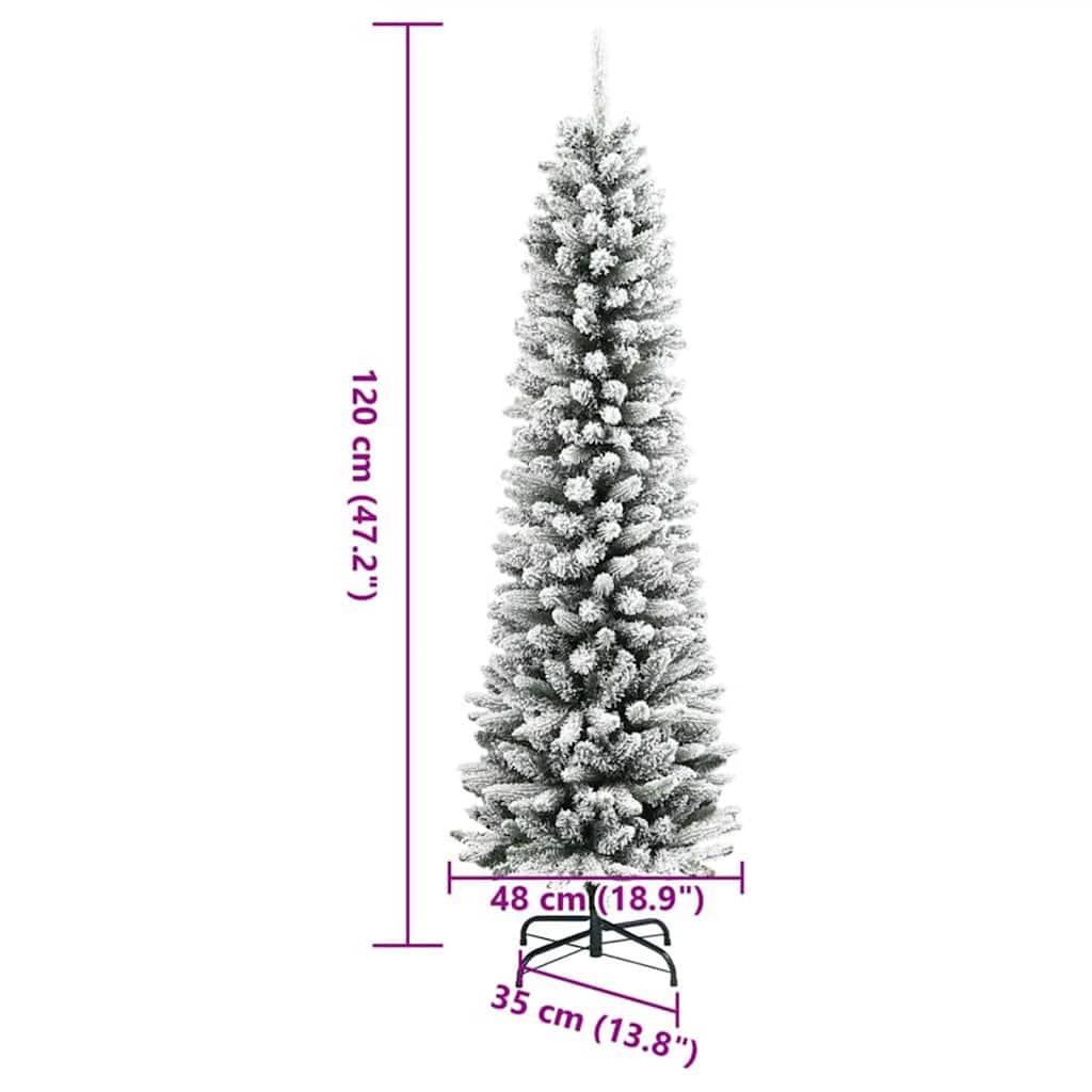 Umělý vánoční stromeček s stojanem Bílá 120 cm PVC, kov a plast - obrázek 20