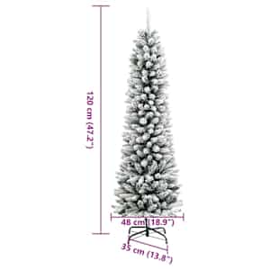 Umělý vánoční stromeček s stojanem Bílá 120 cm PVC, kov a plast - obrázek 20