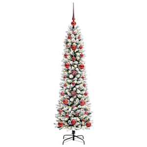 Umestno božično drevo Bela 120 cm PVC, kovina in plastika - slika 3