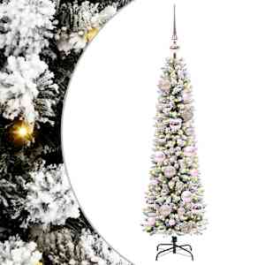 Umestno božično drevo Bela 120 cm PVC, kovina in plastika - slika 2