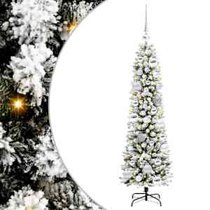 vidaXL Tehisj&otilde;ulupuu Valge 120 cm PVC, metall ja plastik