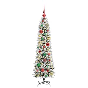 Umělý vánoční stromeček s stojanem Bílá 120 cm PVC, kov a plast - obrázek 3