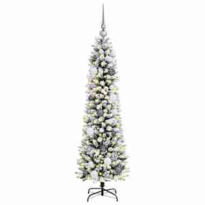 Umělý vánoční stromeček s stojanem Bílá 150 cm PVC, kov a plast - obrázek 3