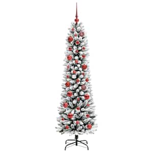 Umělý vánoční stromeček s stojanem Bílá 150 cm PVC, kov a plast - obrázek 4