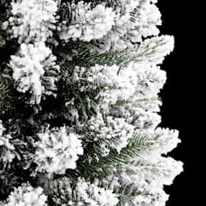 Umestno božično drevo Bela 180 cm PVC, kovina in plastika - slika 11