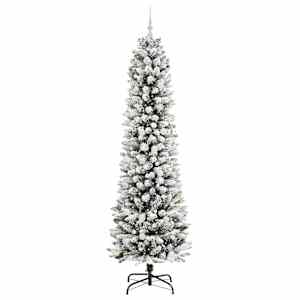 Umělý vánoční stromeček s stojanem Bílá 240 cm PVC, kov a plast - obrázek 3