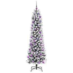 Umělý vánoční stromeček s stojanem Bílá 240 cm PVC, kov a plast - obrázek 4