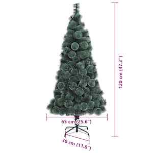 Umělý vánoční stromek s osvětlením a sadou kouliček 120 cm PET - obrázek 15
