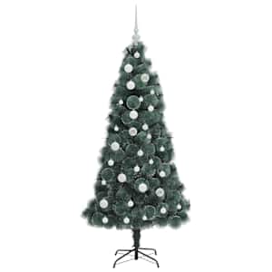 Umělý vánoční stromeček s osvětlením a soupravou koulí 150 cm - obrázek 4
