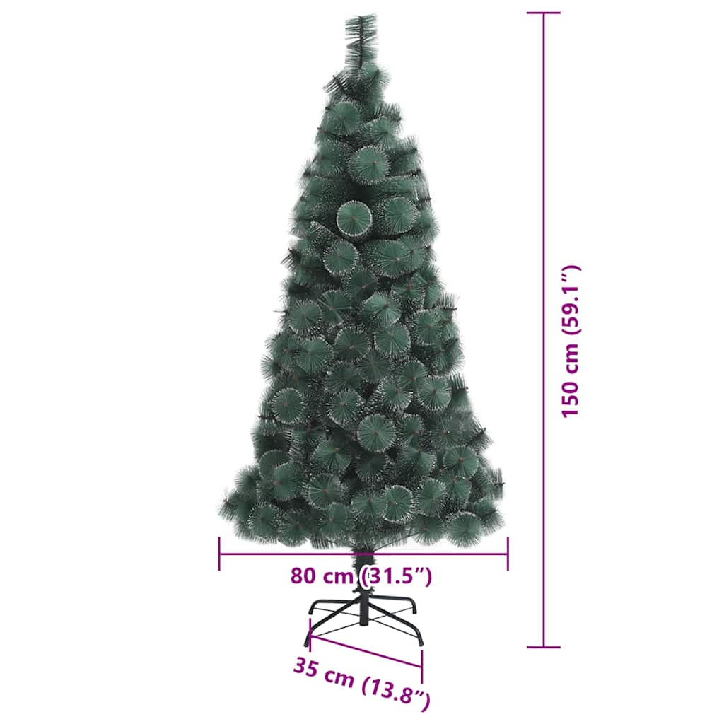 Umělý předsvětlený vánoční stromeček s balónky Zelená 150 cm - obrázek 15